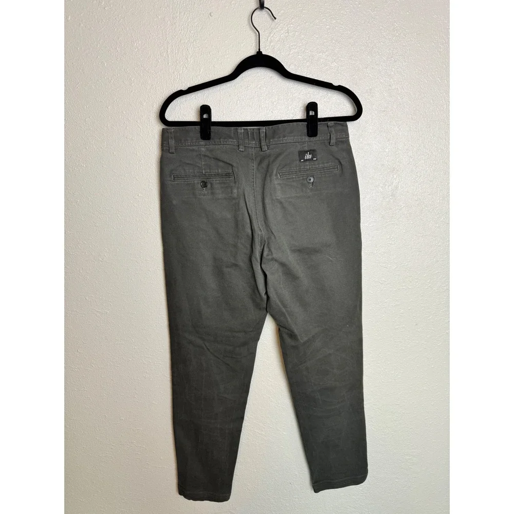 I Love Ugly Charcoal Gray Tapered Chino Pants Mens L Kobe‎ Zespy Trousers ILU